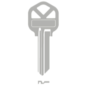 Domestic Key Blank To Suit Kwikset KS1 - Brass Silver