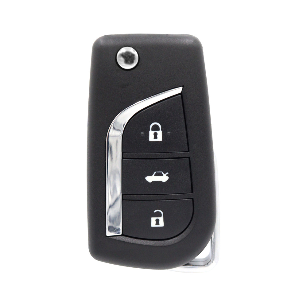 Toyota compatible 3 button TOY48 remote flip Key housing