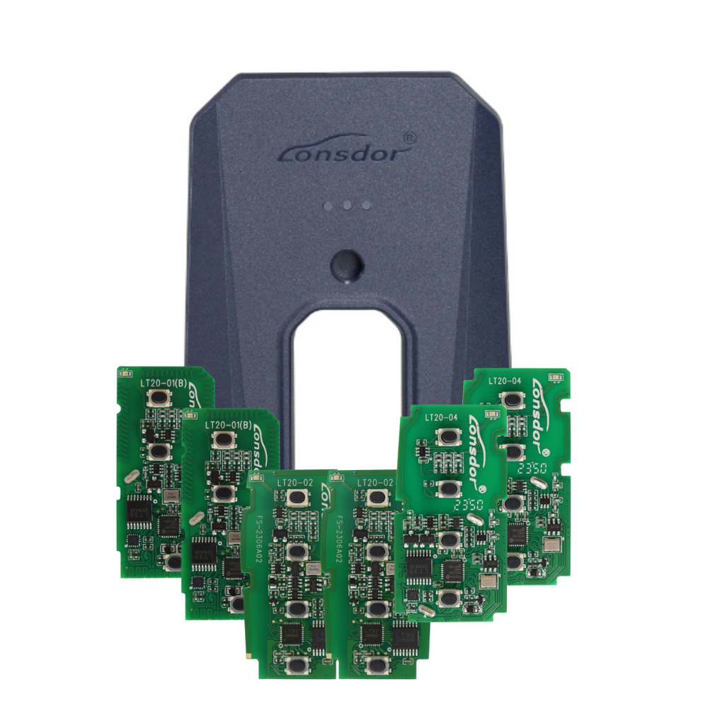 Lonsdor KW100 Smart Key Generator Compatible with 6 LT20 Series PCB for All Keys Lost & Adding Keys