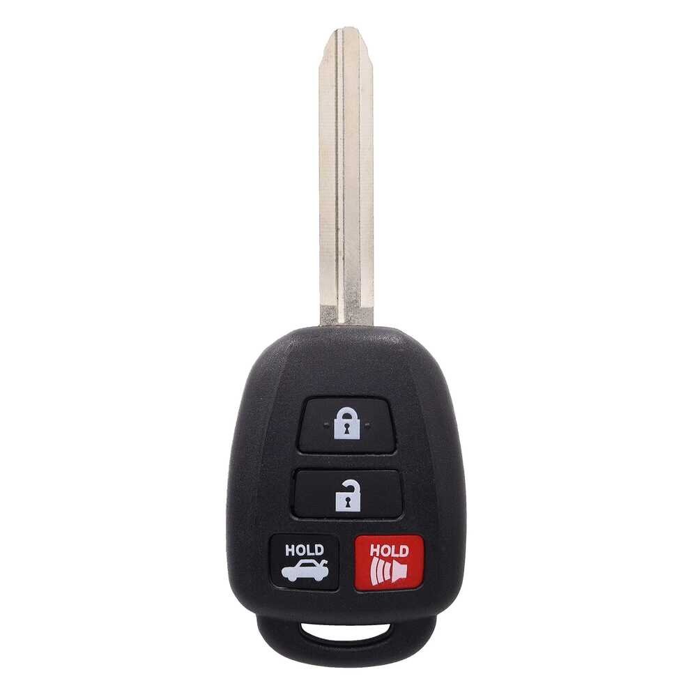 4 Button Key Shell/ Replacement Case To Suit Toyota